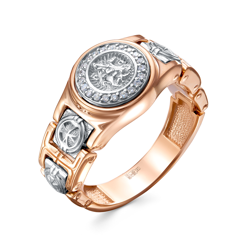 Кольцо, золото, бриллиант, 01-0436